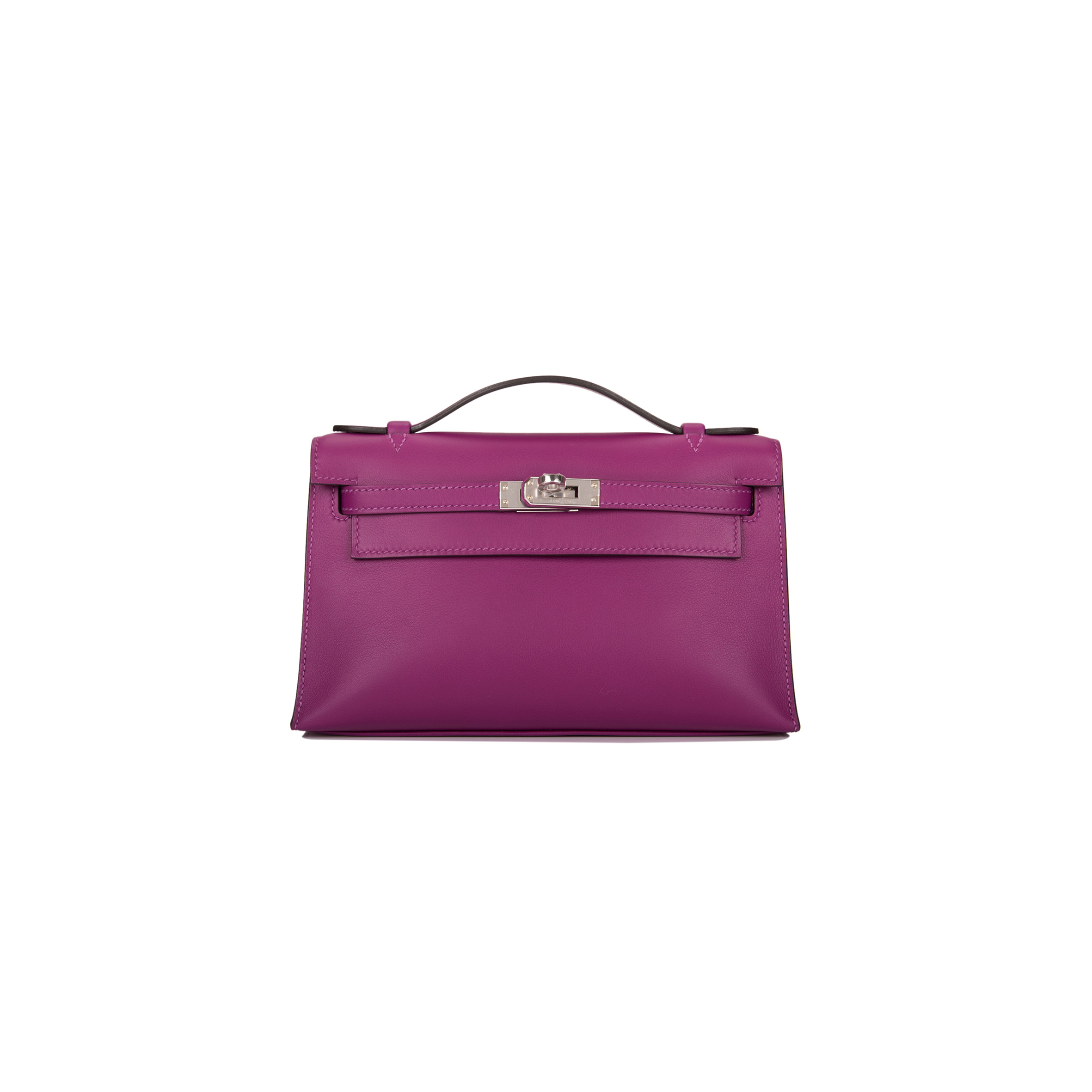 HERMÈS MASTER ANEMONE SWIFT MINI KELLY POCHETTE PALLADIUM HARDWARE (22*14*7cm) 